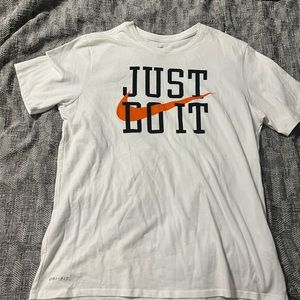 White Nike Logo T-shirt